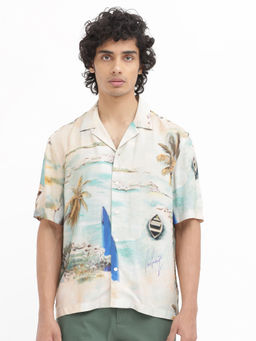 Rare Rabbit - Men Multi-Color Printed Casual Shirt