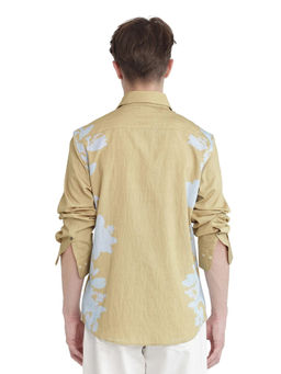 Rare Rabbit - Men Yellow Printed Casual Shirt