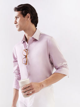 Rare Rabbit - Men Pink Solid Casual Shirt