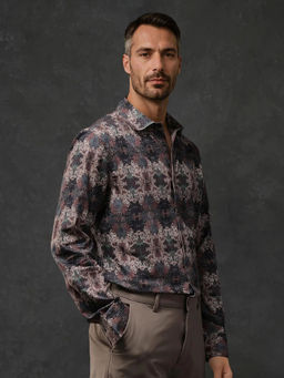 Rare Rabbit - Men Multi-Color Printed Casual Shirt