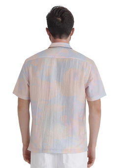 Rare Rabbit - Men Multi-Color Abstract Casual Shirt