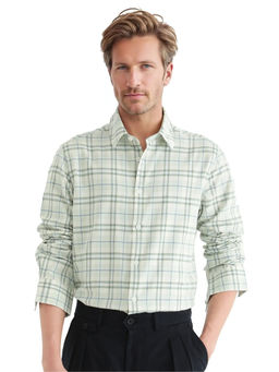 Rare Rabbit - Men Green Checks Casual Shirt