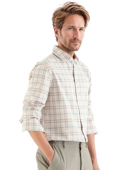 Rare Rabbit - Men Pink Checks Casual Shirt