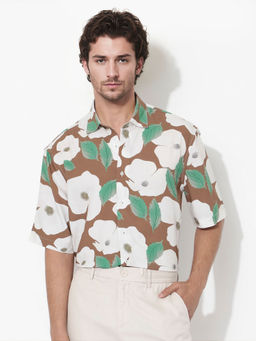 Rare Rabbit - Men Multi-Color Floral Casual Shirt