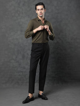 Rare Rabbit - Men Green Solid Casual Shirt