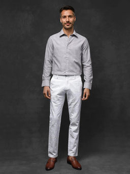 Rare Rabbit - Men Grey Checks Casual Shirt