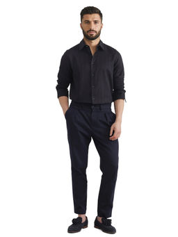 Rare Rabbit - Men Black Solid Casual Shirt