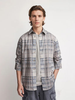 Rare Rabbit - Men Multi-Color Checks Casual Shirt