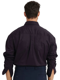 Rare Rabbit - Men Purple Solid Casual Shirt