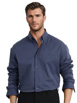 Rare Rabbit - Men Blue Solid Casual Shirt