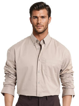 Rare Rabbit - Men Beige Solid Casual Shirt
