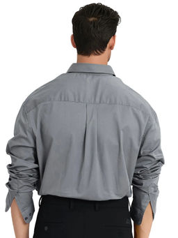 Rare Rabbit - Men Grey Solid Casual Shirt