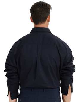 Rare Rabbit - Men Navy Blue Solid Casual Shirt