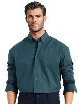 Rare Rabbit - Men Teal Solid Casual Shirt