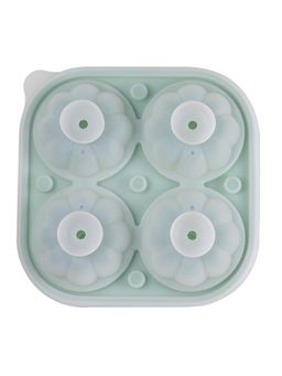NATURALLY YOURS - Silicone 4 Cavity Pumpkin Shaped Ice Tray 143 X 143 X 50 Mm Clear Lid
