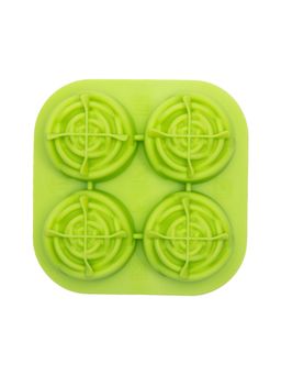 NATURALLY YOURS - Silicone Rose Ice Ball 135 X 135 X 67 Mm Clear Lid Green Bottom