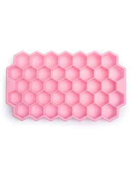 NATURALLY YOURS - Silicone 37 Cavity Honeycomb Ice Tray 208 X 122 X 22 Mm Pink Bottom