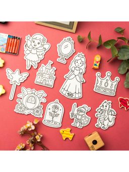 NESTA TOYS - DIY Fairy Tale Magnets (10 Pcs) Mess-Free Art Kit