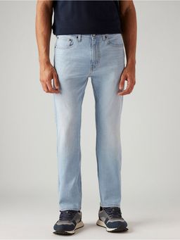 Levi's - Men's 505 Light-Blue Straight Fit Mid Rise Jeans
