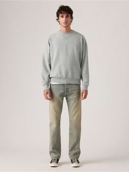 Levi's - Men's 501 Light-Blue Straight Fit Mid Rise Jeans