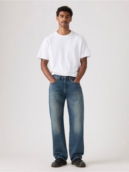 Levi's - Men's 501 Blue Straight Leg Mid Rise Jeans