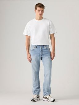 Levi's - Men's 501 Light-Blue Loose Fit Mid Rise Jeans