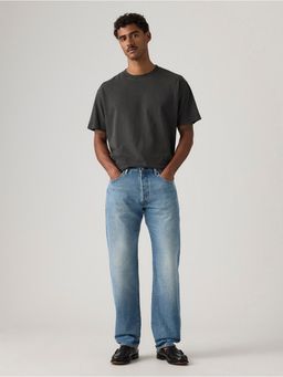 Levi's - Men's 501 Blue Loose Fit Mid Rise Jeans