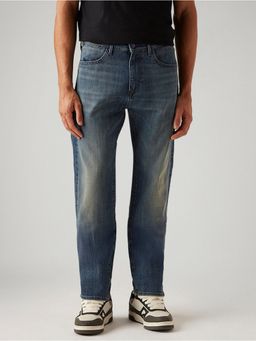 Levi's - Men's 505 Blue Straight Fit Mid Rise Jeans