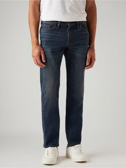 Levi's - Men's 511 Dark-Blue Slim Fit Mid Rise Jeans