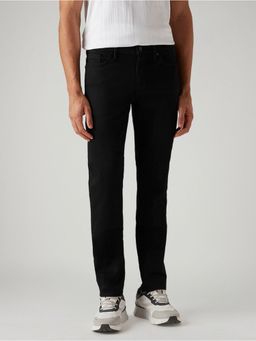 Levi's - Men's 511 Black Slim Fit Mid Rise Jeans
