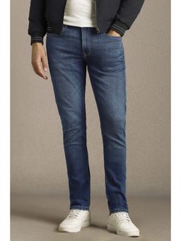 Louis Philippe - Men Blue Mid Regular Fit Jeans