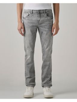 Mufti - Light Grey Solid Men Jeans