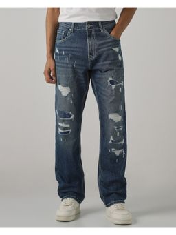 Mufti - Medium Indigo Blue Men Jeans