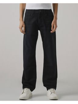 Mufti - Jet Black Solid Men Jeans