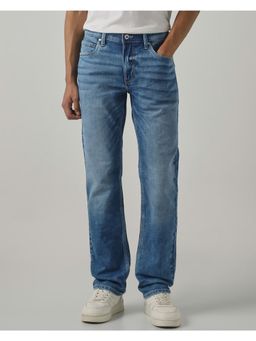 Mufti - Mid Blue Solid Men Jeans