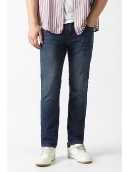 Van Heusen - Men Navy Blue Mid Wash Jeans