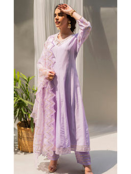 AM by Anita Mittal - Alia Lavender Anarkali with Pant and Dupatta