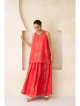 STTAVOSS - Sakhi Co-Ord Set- Red