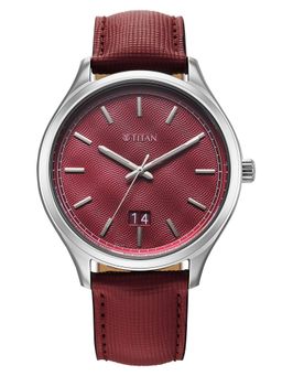 Titan - Men Palette of Time 2.0 Magenta Dial Analog Watch - 10033SL02 (M)