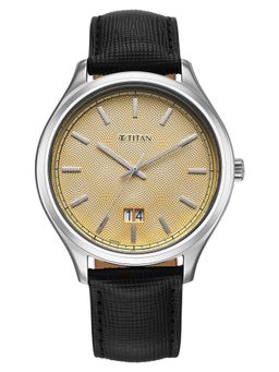 Titan - Men Palette of Time 2.0 Yellow Dial Analog Watch - 10033SL05 (M)