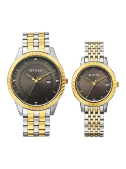 Titan - Men Bandhan Eternal Pair Grey Dial Analog Watch - 19682968BM01 (M)