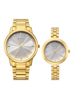 Titan - Men Bandhan Eternal Pair Silver Dial Analog Watch - 19692969YM01 (M)