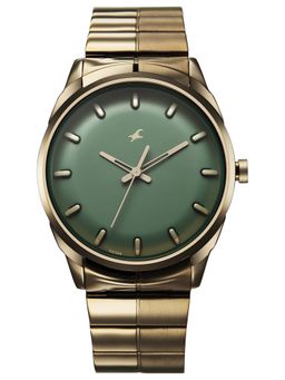 Fastrack - Men Chrome K Green Dial Analog Watch - 3273QM02 (M)