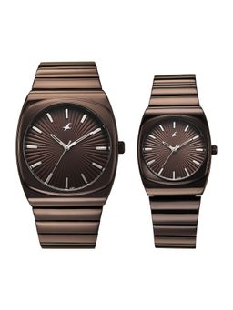 Fastrack - Women Mismatched 5.0 Brown Dial Analog Watch - 3819268060QM03 (M)