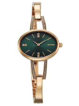 Sonata - Women Aura 2.0 Green Dial Analog Watch - 87099WM01 (M)