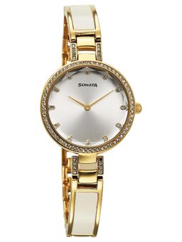 Sonata - Women Aura 2.0 White Dial Analog Watch - 87100KD02 (M)