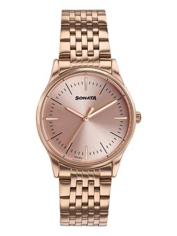 Sonata - Women Verve Rose Gold Dial Analog Watch - 87103WM01 (M)