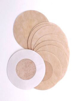 FashionRack - 10 Pairs of Nude Sweat Proof Cotton Nipple Pasties