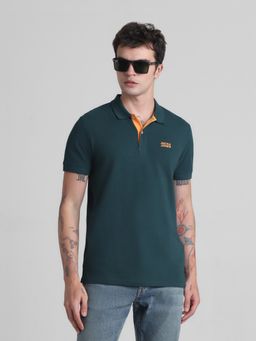 Jack & Jones - Green Slim Fit Polo Tshirt