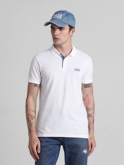 Jack & Jones - White Slim Fit Polo Tshirt
